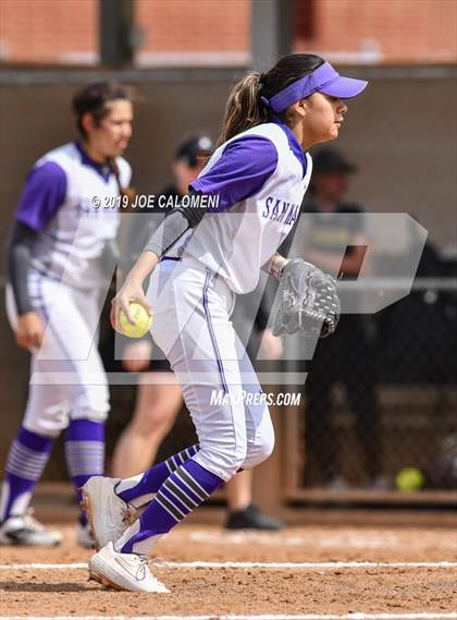 Thumbnail 3 in San Marcos vs Seguin (NEISD Softball Tournament) photogallery.