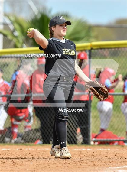 Thumbnail 1 in San Marcos vs Seguin (NEISD Softball Tournament) photogallery.