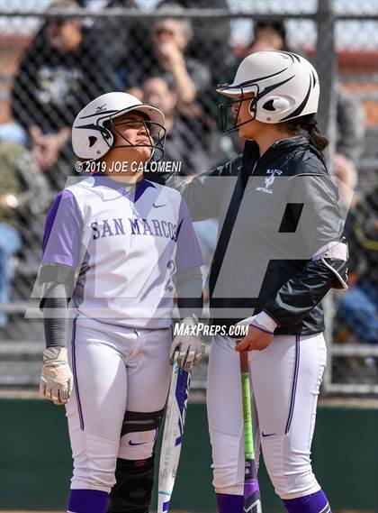 Thumbnail 2 in San Marcos vs Seguin (NEISD Softball Tournament) photogallery.