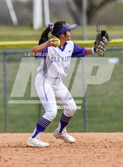 Thumbnail 3 in San Marcos vs Seguin (NEISD Softball Tournament) photogallery.