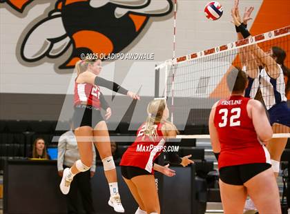 Thumbnail 2 in Ursuline Academy vs Flower Mound (Battle for the Rock Tournament) photogallery.