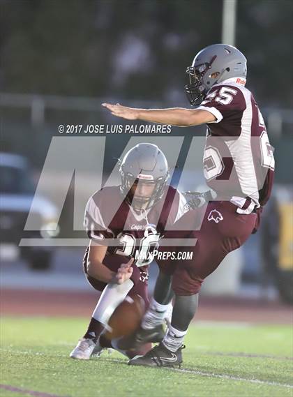 Thumbnail 3 in Granite Hills vs Desert Mirage (Riverside Prep Scrimmage) photogallery.