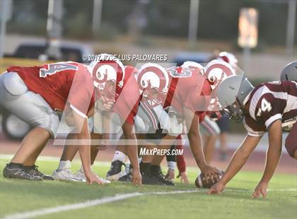 Thumbnail 3 in Granite Hills vs Desert Mirage (Riverside Prep Scrimmage) photogallery.