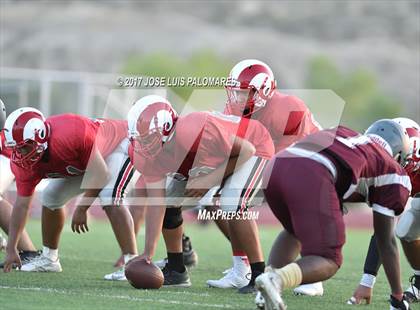 Thumbnail 3 in Granite Hills vs Desert Mirage (Riverside Prep Scrimmage) photogallery.