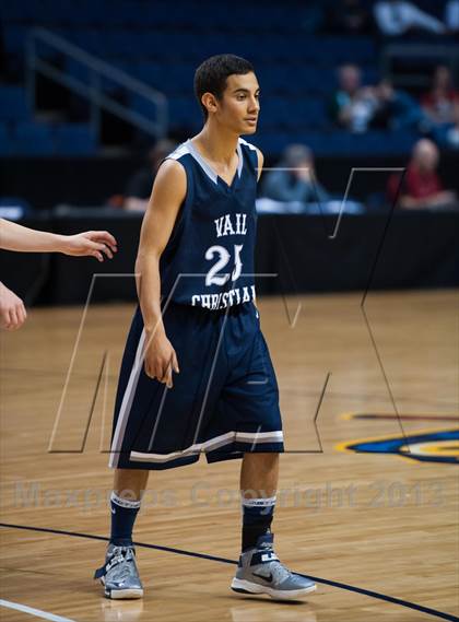 Thumbnail 3 in Vail Christian vs. McClave (CHSAA 1A Final Four) photogallery.