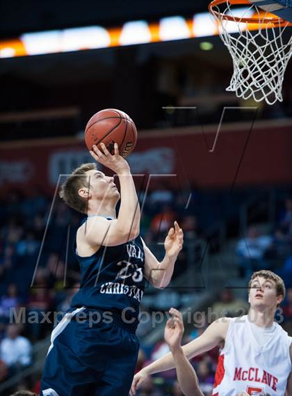 Thumbnail 3 in Vail Christian vs. McClave (CHSAA 1A Final Four) photogallery.