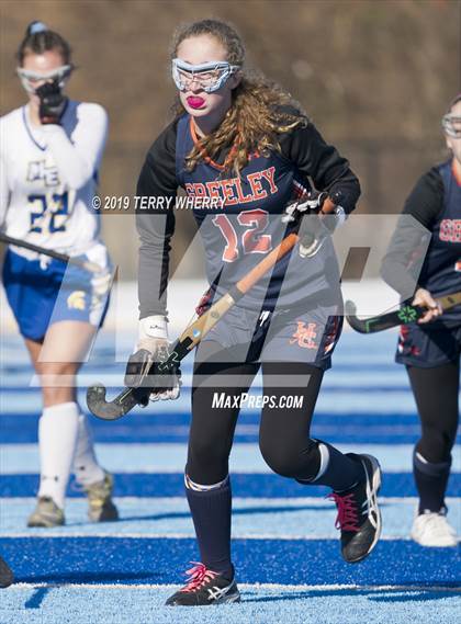 Thumbnail 1 in Maine-Endwell vs. Greeley (NYSPHSAA  Class A Championship) photogallery.