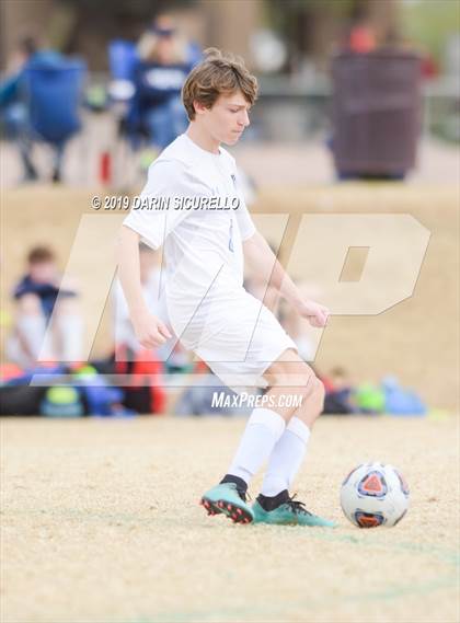 Thumbnail 3 in Gilbert Christian vs. Veritas Prep (Chandler Prep Invitational) photogallery.