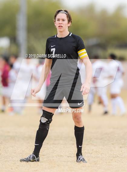 Thumbnail 3 in Gilbert Christian vs. Veritas Prep (Chandler Prep Invitational) photogallery.