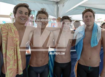 Thumbnail 3 in CIF Boys Swimming Championship Finals (Relay Teams Post Race) photogallery.