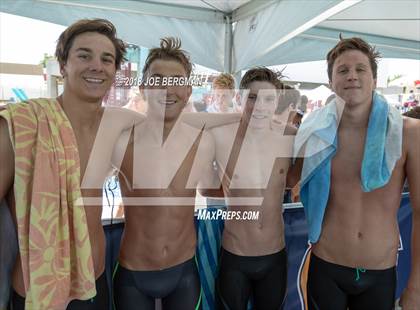 Thumbnail 2 in CIF Boys Swimming Championship Finals (Relay Teams Post Race) photogallery.