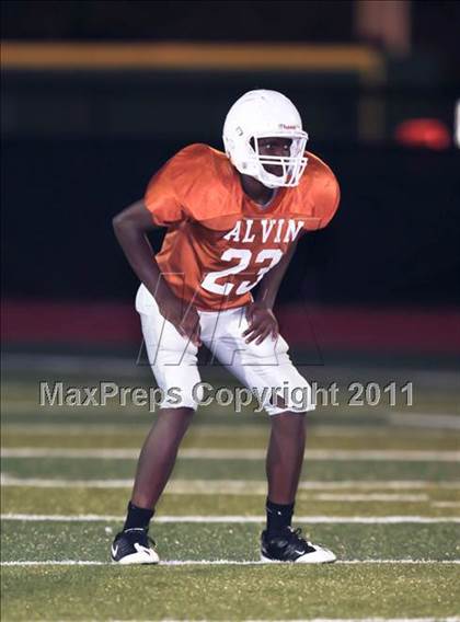 Thumbnail 3 in South Houston Freshman A @ Alvin Freshman Orange photogallery.