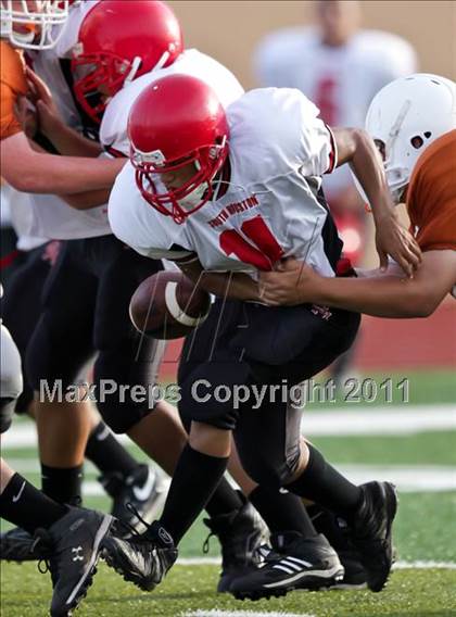 Thumbnail 3 in South Houston Freshman A @ Alvin Freshman Orange photogallery.