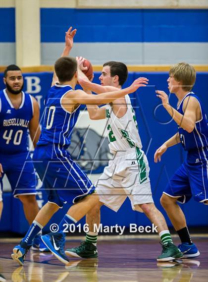 Thumbnail 1 in New Haven vs Russellville (South Callaway Varsity Tournament) photogallery.