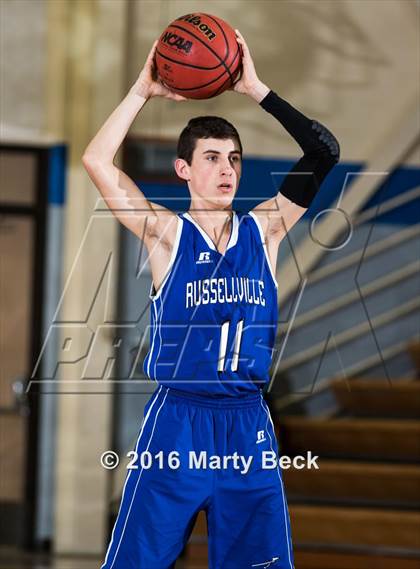 Thumbnail 1 in New Haven vs Russellville (South Callaway Varsity Tournament) photogallery.