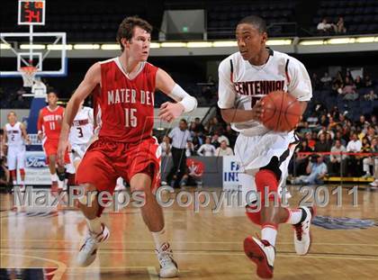 Thumbnail 2 in Mater Dei vs. Centennial (CIF SS Playoffs) photogallery.