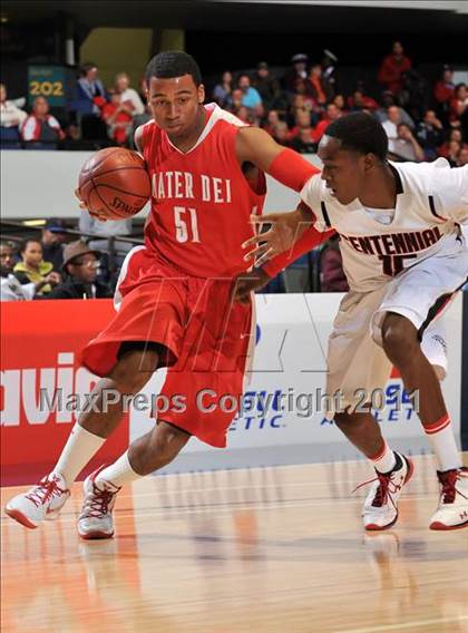 Thumbnail 2 in Mater Dei vs. Centennial (CIF SS Playoffs) photogallery.