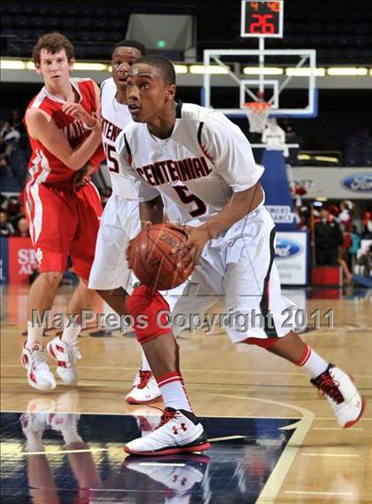 Thumbnail 3 in Mater Dei vs. Centennial (CIF SS Playoffs) photogallery.