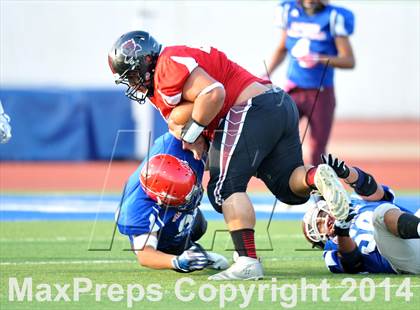 Thumbnail 3 in Native All-Star Football Classic (Red Hawks vs. Blue Eagles) photogallery.