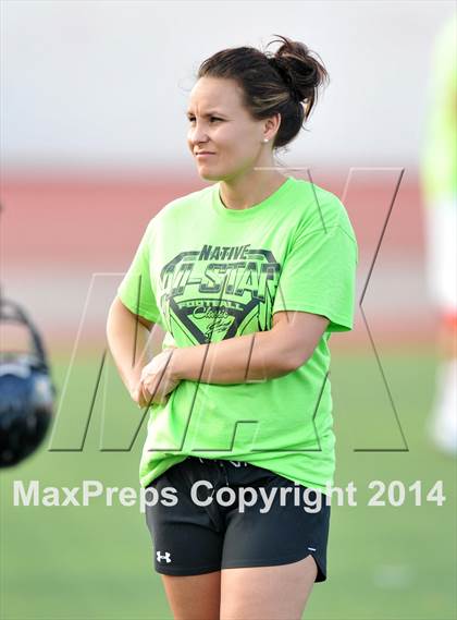 Thumbnail 3 in Native All-Star Football Classic (Red Hawks vs. Blue Eagles) photogallery.