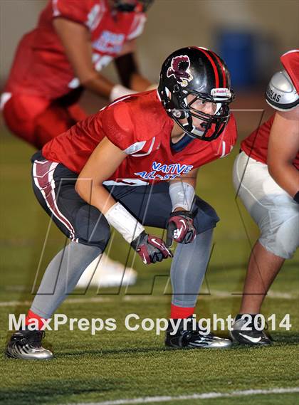 Thumbnail 2 in Native All-Star Football Classic (Red Hawks vs. Blue Eagles) photogallery.