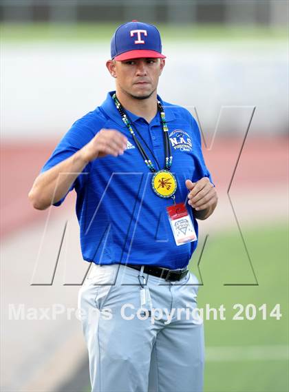 Thumbnail 3 in Native All-Star Football Classic (Red Hawks vs. Blue Eagles) photogallery.