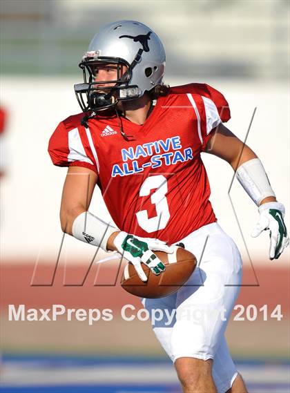 Thumbnail 1 in Native All-Star Football Classic (Red Hawks vs. Blue Eagles) photogallery.