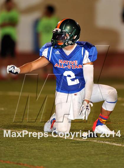 Thumbnail 3 in Native All-Star Football Classic (Red Hawks vs. Blue Eagles) photogallery.