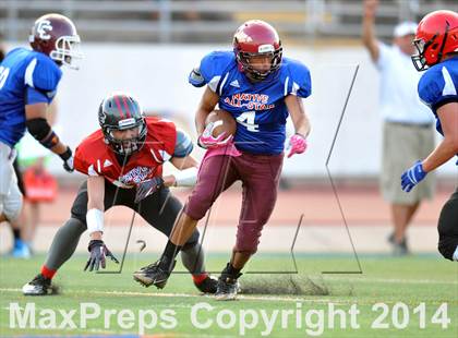 Thumbnail 3 in Native All-Star Football Classic (Red Hawks vs. Blue Eagles) photogallery.