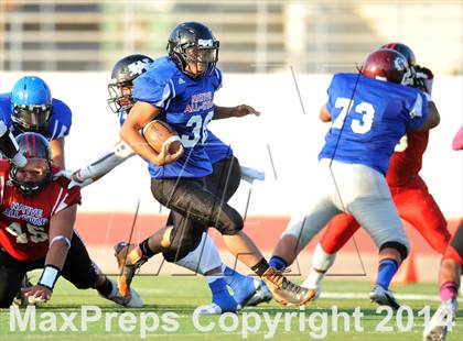 Thumbnail 2 in Native All-Star Football Classic (Red Hawks vs. Blue Eagles) photogallery.