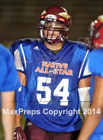 Thumbnail 3 in Native All-Star Football Classic (Red Hawks vs. Blue Eagles) photogallery.