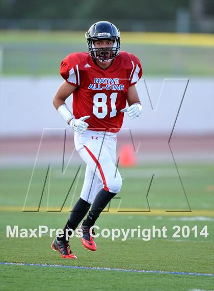 Thumbnail 3 in Native All-Star Football Classic (Red Hawks vs. Blue Eagles) photogallery.