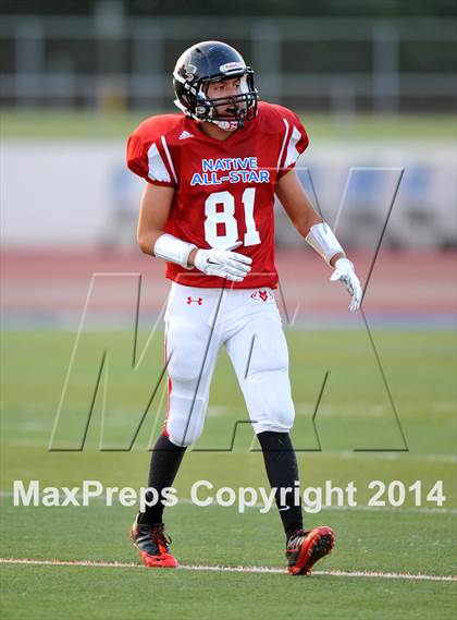 Thumbnail 2 in Native All-Star Football Classic (Red Hawks vs. Blue Eagles) photogallery.