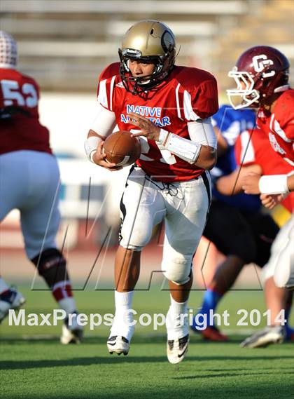 Thumbnail 1 in Native All-Star Football Classic (Red Hawks vs. Blue Eagles) photogallery.