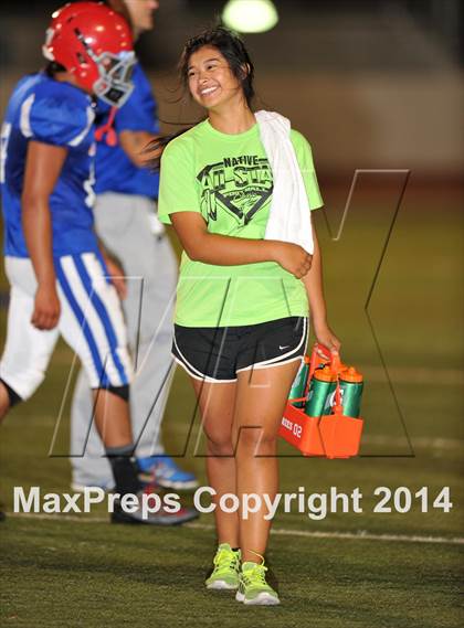 Thumbnail 3 in Native All-Star Football Classic (Red Hawks vs. Blue Eagles) photogallery.