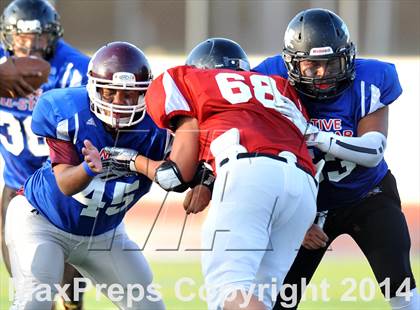 Thumbnail 2 in Native All-Star Football Classic (Red Hawks vs. Blue Eagles) photogallery.