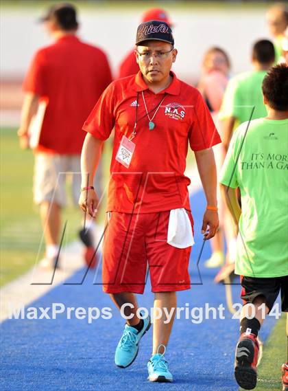 Thumbnail 3 in Native All-Star Football Classic (Red Hawks vs. Blue Eagles) photogallery.