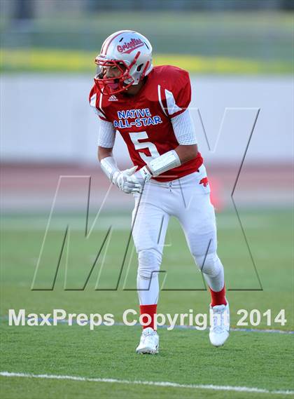 Thumbnail 1 in Native All-Star Football Classic (Red Hawks vs. Blue Eagles) photogallery.