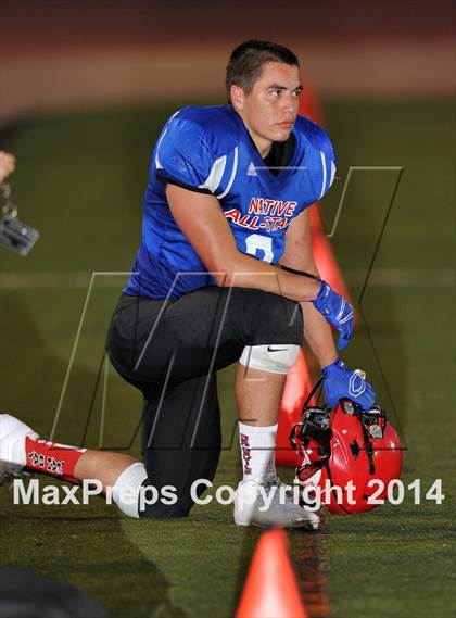Thumbnail 2 in Native All-Star Football Classic (Red Hawks vs. Blue Eagles) photogallery.