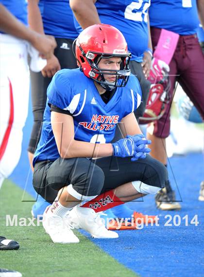 Thumbnail 2 in Native All-Star Football Classic (Red Hawks vs. Blue Eagles) photogallery.