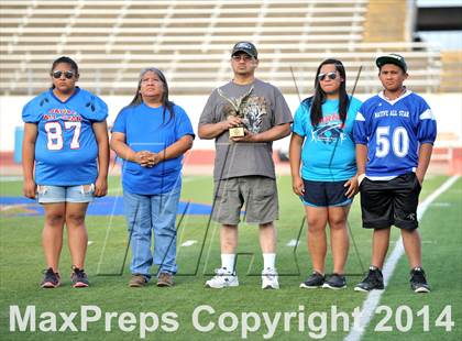 Thumbnail 1 in Native All-Star Football Classic (Red Hawks vs. Blue Eagles) photogallery.
