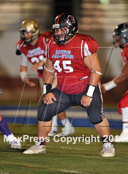 Thumbnail 2 in Native All-Star Football Classic (Red Hawks vs. Blue Eagles) photogallery.
