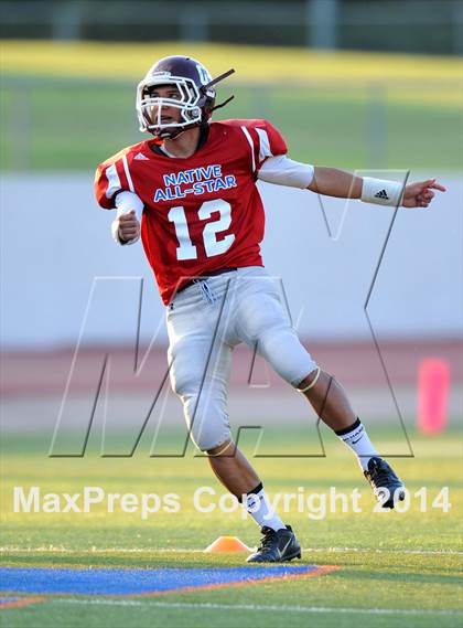 Thumbnail 2 in Native All-Star Football Classic (Red Hawks vs. Blue Eagles) photogallery.