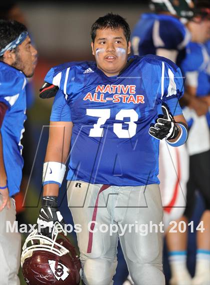Thumbnail 2 in Native All-Star Football Classic (Red Hawks vs. Blue Eagles) photogallery.