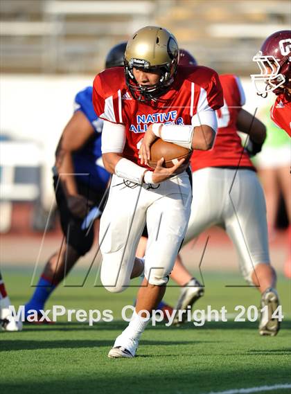 Thumbnail 3 in Native All-Star Football Classic (Red Hawks vs. Blue Eagles) photogallery.
