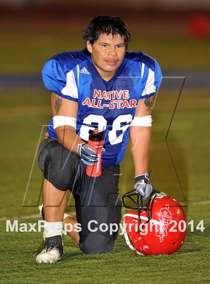 Thumbnail 1 in Native All-Star Football Classic (Red Hawks vs. Blue Eagles) photogallery.