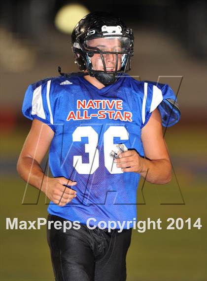 Thumbnail 2 in Native All-Star Football Classic (Red Hawks vs. Blue Eagles) photogallery.
