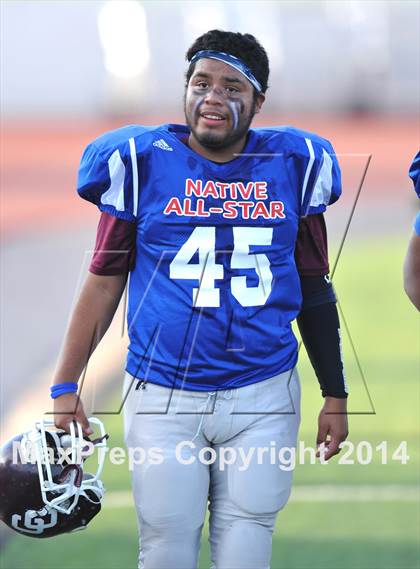 Thumbnail 2 in Native All-Star Football Classic (Red Hawks vs. Blue Eagles) photogallery.