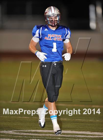 Thumbnail 2 in Native All-Star Football Classic (Red Hawks vs. Blue Eagles) photogallery.