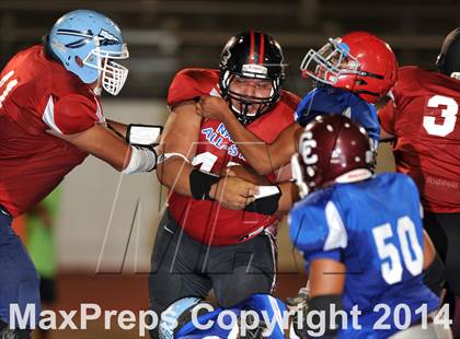 Thumbnail 2 in Native All-Star Football Classic (Red Hawks vs. Blue Eagles) photogallery.